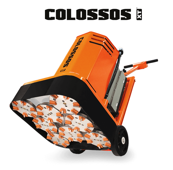 Colossos XT Tilted up with tooling