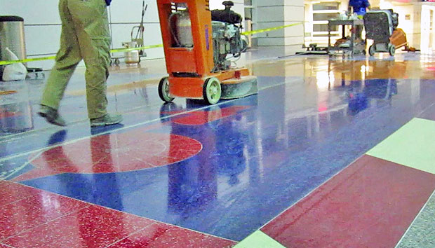 Steps-to-Refinishing-Terrazzo-Dallas-Fort-Worth-Airport